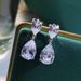 Cao Shi's 2023 New Water Drop For Women, Exquisite Zircon Pear Shaped Eardrops, Elegant And Stylish Internet Celebrity_ipsvogv.com