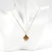 14K Gold Chain Freshwater Pearl Shell Tiger Eye Stone Natural Stone Necklace Clavicle Chain_ipsvogv.com