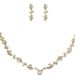 Women’s Jewelry Set Fashion Jewelry Set Necklace Earrings Bracelet Three Piece Rose Gold_ipsvogv.com