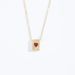 Natural Haoshi With A Simple And High-end Feel. 12 Birthstone Versatile Girls' Jewelry Heart-shaped Boutique Necklace_ipsvogv.com