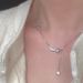 Collected By 3305 People Silver Meteor Coming Tassel Necklace For Women, Light ! Luxury, Versatile, Niche Design,_ipsvogv.com