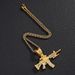 Hot Selling New Diamond Studded Gun Style Alloy Simulation AK Weapon Model Hip-hop Men's Necklace Jewelry_ipsvogv.com