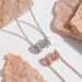 Gold Inlaid Transfer Bead Pendant Collarbone Chain, Threaded Rotating Full Dia Small Waist Necklace_ipsvogv.com