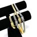Hot Selling 8mm Alloy Rhinestone Classic Fashion Hip Hop Cuban Chain Necklace_ipsvogv.com