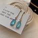 Cao Shidong's Gate High Grade Micro Set Zircon Tassel With New Trend Korean Style Long Net Red Earrings_ipsvogv.com