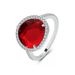 Women's Jewelry Natural Synthetic Crystal Irregular Triangular Colored Stone Crystal Transparent Color Retaining Ring Female Geometric Creative Design_ipsvogv.com