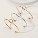 Stainless Steel Love Knotted Bracelet Internet Celebrity Style Titanium Steel Open Bracelet Rose Gold DIY Versatile Bracelet For Women_ipsvogv.com