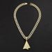 New Aircraft Shaped Pendant Cuban Necklace For Men's Street Three-dimensional Paper Airplane Decoration Chain_ipsvogv.com