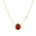 Women's Jewelry Beaded Edge Claw Inlaid Faceted Multi Color Artificial Crystal Necklace Creative Design Fashionable Long Single Flower Necklace_ipsvogv.com