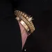 3pcs/set Micro Pave CZ Crown Roman Royal Charm Men Bracelets Stainless Steel Crystals Bangles Couple Handmade Jewelry_ipsvogv.com