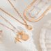 Ocean Wind Metal Fan Shell Starfish Pendant Ins Pearl Snake Bone Chain Necklace For Women_ipsvogv.com