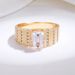 S925 Silver Men's Ring New Fashion Personality Emerald Men's Finger Ring Champagne Rose Gold Diamond Ring_ipsvogv.com