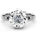 Sanjie New Flower Electroplated Platinum Zircon Ring Women's Fashion Jewelry_ipsvogv.com