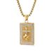 Hiphop praying hands cross full diamond titanium steel necklace plated K pendant_ipsvogv.com