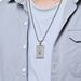 Hiphop praying hands cross full diamond titanium steel necklace plated K pendant_ipsvogv.com