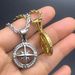 Men's Jewelry Polaris Ring Pendant Twisted Chain Necklace Stainless Steel Clavicle Chain Simple Accessories_ipsvogv.com