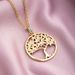 Tree of Life Necklace Female Temperament All-match Copper Set Zircon Vacuum Electroplated Stainless Steel Chain Necklace Accessories_ipsvogv.com
