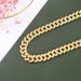 Aalloy trendy hip hop style celebrity style Cuban chain personality men's necklace trendy brand 13mm necklace_ipsvogv.com