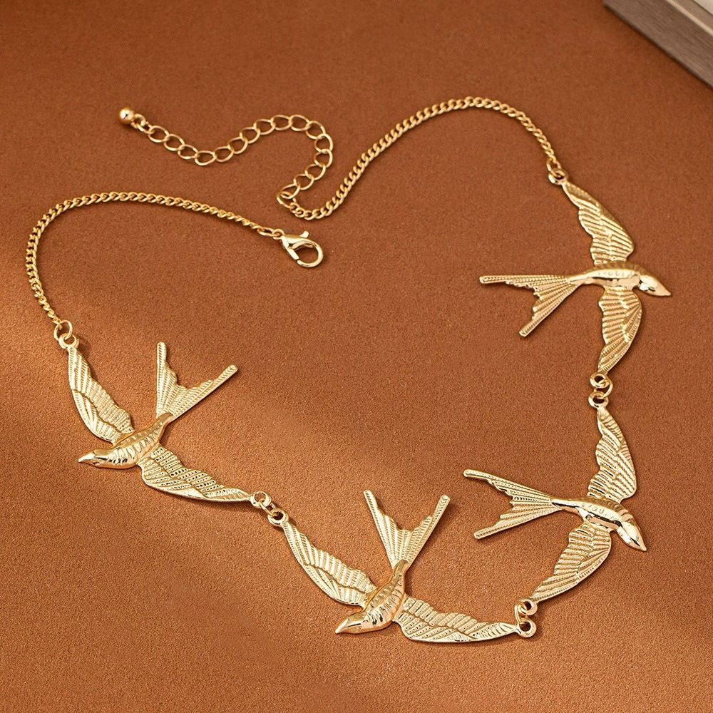 Jewelry Ins Collarbone Chain Swallow Simple Personality Temperament Elegant Bird Choker Necklace For Women_ipsvogv.com