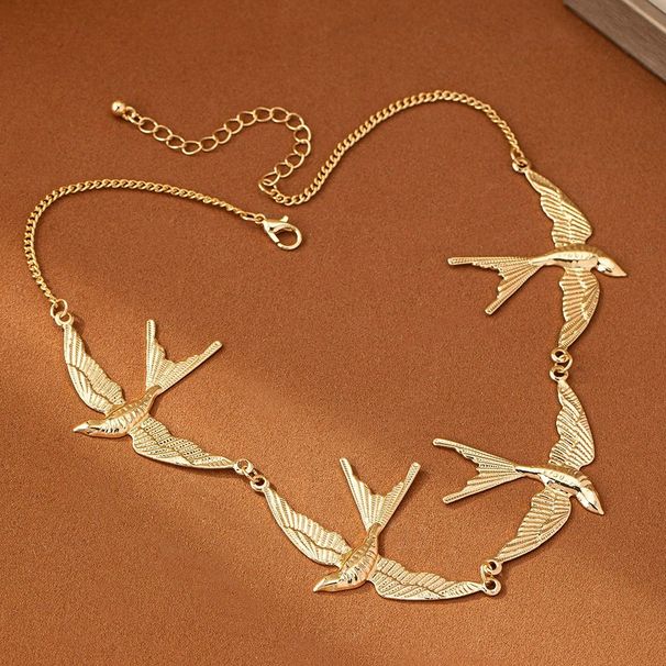 Jewelry Ins Collarbone Chain Swallow Simple Personality Temperament Elegant Bird Choker Necklace For Women_ipsvogv.com