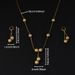 Xiyin Two-piece Fashionable Charm Ball Set Gold Beads Dubai Necklace Women's Earrings_ipsvogv.com