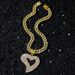 New Style Personality Hip-Hop Pendant Hollow Heart Necklace_ipsvogv.com