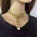 Metal Buckle Necklace Female Exaggerated Thick Chain Collarbone Chain_ipsvogv.com