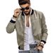 Man's clothing Suede stand collar men's button-up cardigan jacket casual trendy coat for men_ipsvogv.com