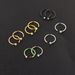 e-commerce source human body puncture C- shaped stainless steel rhinestone nose ring diamond nose nail false nose ring jewelry_ipsvogv.com