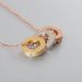Of Love Three Color Three Ring Luck Bead Necklace Female Element Crystal Clavicle Chain_ipsvogv.com