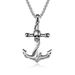 Titanium steel skull anchor necklace hiohip niche personality wear stainless steel pendant pendant_ipsvogv.com