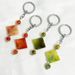 Natural Stone Square Agate Key Chain Pendant Bag Pendant Accessories_ipsvogv.com