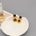 Wind Natural Red Black Agate Brass Plated True Gold Light Luxury Silver Needle Earrings_ipsvogv.com