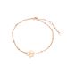 Women’s Jewelry Set Fashion Fashion and simple heart shaped lucky clover earrings and bracelet set Rose gold electroplating_ipsvogv.com