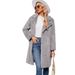 Women's Clothing F0626 fashion casual suit collar fur coat plush long coat autumn and winter coat_ipsvogv.com
