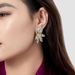 Gold-Plated Copper Luxury High-End Color-Block Flower Stud For Women S Silver Needle Exaggerated Personality Ins Style_ipsvogv.com