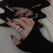 Sweet Cool Zircon Simple Opening Feminine Temperament, Fashionable And High-end Sense, Index Finger Ring With Niche_ipsvogv.com
