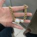 2023 New Fashion Personalized Size Pearl Grains Connected Gold Metal Flat Chain Necklace Accessories INS_ipsvogv.com