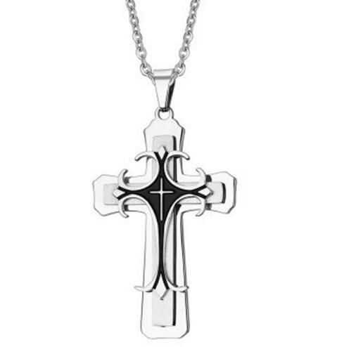Trendy jewelry trendy men's Cross Necklace personalized men's mixed batch_ipsvogv.com