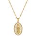 【 Titanium Steel 】 Egg Shaped Hollow Figure, Light Luxury Temperament, Gorgeous Full Diamond Necklace, Women's Versatile_ipsvogv.com