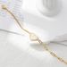 Women's Jewelry Fashion Stainless Steel Splicing Chain White Shell Decoration Love Women's Bracelet Net Red_ipsvogv.com