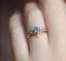 Sanjie 2021 New Fashionable Electroplated Rose Gold Women's Pair Simple And Exquisite Notice Ring Jewelry_ipsvogv.com