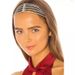 New trend simple fashion bridal headband headdress for women elastic multi layer rhinestone headband Headdress_ipsvogv.com