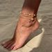 Beach Ocean Wind Metal Shell Conch Simple Ins Pearl Fine Chain Foot Decoration Female_ipsvogv.com