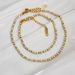 Women’s Jewelry Set Fashion Fashion Titanium Steel Dopamine Color Zircon Pearl Bracelet Anklet Set_ipsvogv.com