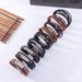 Personalized Leather Wristband Men's Beaded Multi-layer Woven Hip-hop Cowhide Bracelet Jewelry_ipsvogv.com