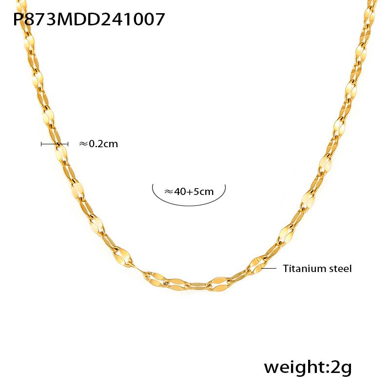 Women's Jewelry Heart-shaped Handmade Zircon Double Clavicle Necklace Bracelet Set Titanium Steel PVD Electroplated Real Gold Color Preservation_ipsvogv.com