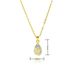 6MM Round Single Zircon Pendant Necklace - Four-Prong Setting, Simple & Elegant Women's Jewelry For All Occasions_ipsvogv.com