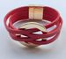 Hot Selling Bracelets in Europe and America New Leather Cross Bracelets Large Circular Bracelets with Magnetic Buckles Fashionable Jewelry Gifts_ipsvogv.com