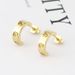Women's Jewelry Luxury Cross Screw Earrings Boutique Classic C Shaped Earrings Inlaid With Diamonds Titanium Steel Female Earrings Jewelry_ipsvogv.com